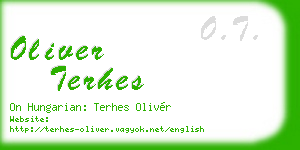oliver terhes business card
